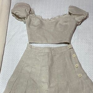 Short Sleeve & Skirt Midi set